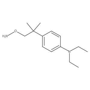 4-[1-(aminooxy)-2-methylpropan-2-yl]-N,N-diethylaniline结构式