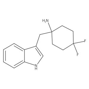 4,4-difluoro-1-[(1H-indol-3-yl)methyl]cyclohexan-1-amine Structure