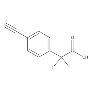 2-(4-Ethynylphenyl)-2,2-difluoroacetic acid Structure