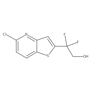 2-{5-Chlorothieno[3,2-b]pyridin-2-yl}-2,2-difluoroethan-1-ol Structure