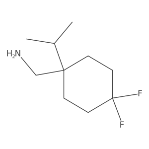 [4,4-Difluoro-1-(propan-2-yl)cyclohexyl]methanamine结构式