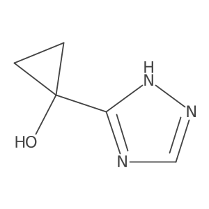 1-(1H-1,2,4-triazol-3-yl)cyclopropan-1-ol结构式