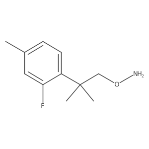 O-[2-(2-fluoro-4-methylphenyl)-2-methylpropyl]hydroxylamine结构式