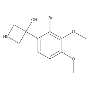 3-(2-Bromo-3,4-dimethoxyphenyl)azetidin-3-ol Structure
