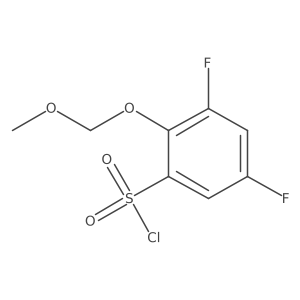 3,5-Difluoro-2-(methoxymethoxy)benzene-1-sulfonyl chloride结构式