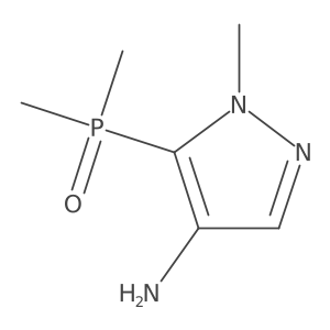 5-(dimethylphosphoryl)-1-methyl-1H-pyrazol-4-amine结构式