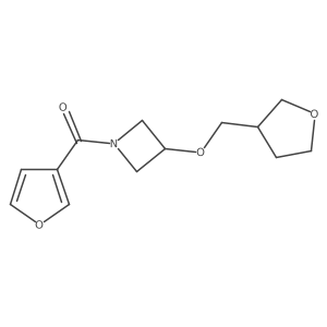 1-(Furan-3-carbonyl)-3-[(oxolan-3-yl)methoxy]azetidine结构式