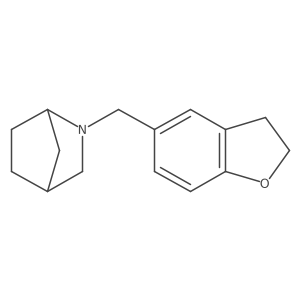 2-[(2,3-Dihydro-1-benzofuran-5-yl)methyl]-2-azabicyclo[2.2.1]heptane结构式