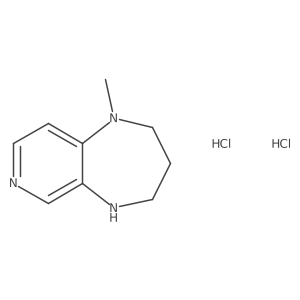 1-methyl-1H,2H,3H,4H,5H-pyrido[3,4-b][1,4]diazepine dihydrochloride结构式