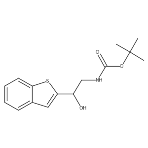 tert-butyl N-[(2S)-2-(1-benzothiophen-2-yl)-2-hydroxyethyl]carbamate Structure