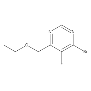 4-Bromo-6-(ethoxymethyl)-5-fluoropyrimidine结构式