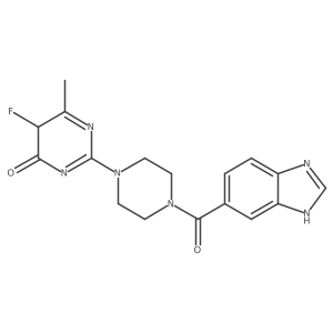 2-[4-(3H-benzimidazole-5-carbonyl)piperazin-1-yl]-5-fluoro-6-methyl-5H-pyrimidin-4-one Structure