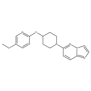 2-[(1-{Imidazo[1,2-b]pyridazin-6-yl}piperidin-4-yl)oxy]-5-methoxypyrimidine结构式