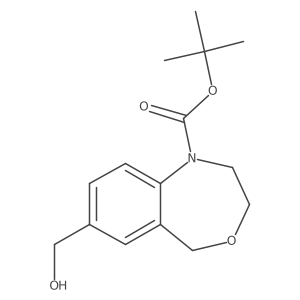 Tert-butyl 7-(hydroxymethyl)-1,2,3,5-tetrahydro-4,1-benzoxazepine-1-carboxylate Structure