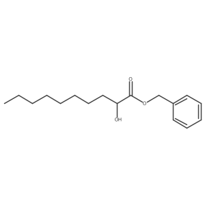 2-Hydroxydecanoic acid phenylmethyl ester Structure
