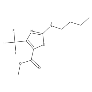 Methyl 2-(butylamino)-4-(trifluoromethyl)-1,3-thiazole-5-carboxylate Structure