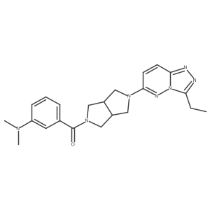 3-(5-{3-ethyl-[1,2,4]triazolo[4,3-b]pyridazin-6-yl}-octahydropyrrolo[3,4-c]pyrrole-2-carbonyl)-N,N-dimethylaniline结构式