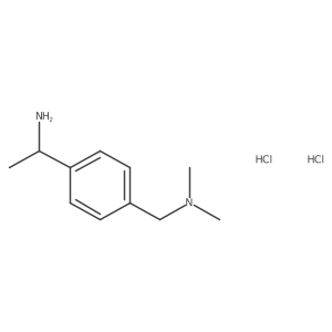 (1R)-1-{4-[(dimethylamino)methyl]phenyl}ethan-1-amine dihydrochloride结构式
