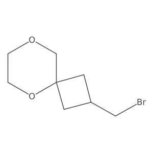 2-(Bromomethyl)-5,8-dioxaspiro[3.5]nonane结构式