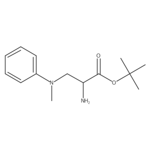 Tert-butyl 2-amino-3-[methyl(phenyl)amino]propanoate Structure