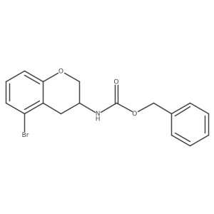 benzyl N-(5-bromo-3,4-dihydro-2H-1-benzopyran-3-yl)carbamate Structure