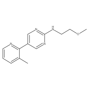 N-(2-methoxyethyl)-5-(3-methylpyridin-2-yl)pyrimidin-2-amine Structure