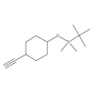 tert-Butyldimethyl{[(1r,4r)-4-ethynylcyclohexyl]oxy}silane Structure