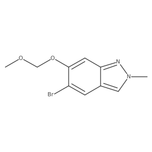 5-bromo-6-(methoxymethoxy)-2-methyl-2H-Indazole Structure
