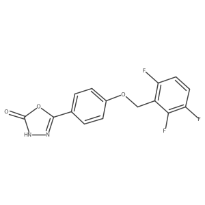 5-(4-((2,3,6-Trifluorobenzyl)oxy)phenyl)-1,3,4-oxadiazol-2(3H)-one Structure