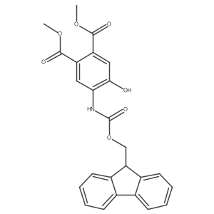 1,2-dimethyl 4-({[(9H-fluoren-9-yl)methoxy]carbonyl}amino)-5-hydroxybenzene-1,2-dicarboxylate结构式