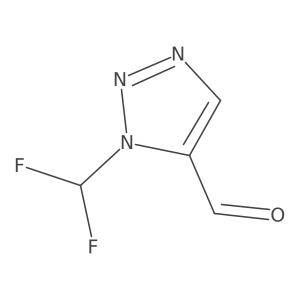 1-(Difluoromethyl)-1H-1,2,3-triazole-5-carbaldehyde Structure