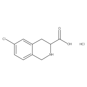 (3S)-6-Chloro-1,2,3,4-tetrahydroisoquinoline-3-carboxylic acid hydrochloride Structure