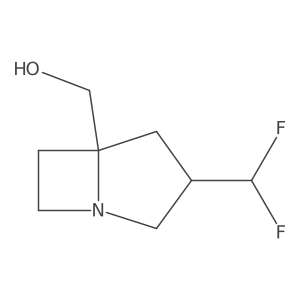 ((3S,5S)-3-(Difluoromethyl)-1-azabicyclo[3.2.0]heptan-5-yl)methanol Structure