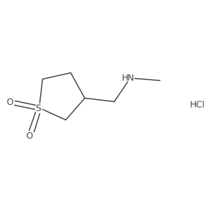 3-[(Methylamino)methyl]-1lambda6-thiolane-1,1-dione hydrochloride Structure