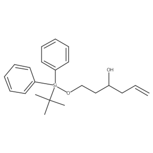 1-(Tert-butyl-diphenylsilanyloxy)-5-hexen-3-ol结构式
