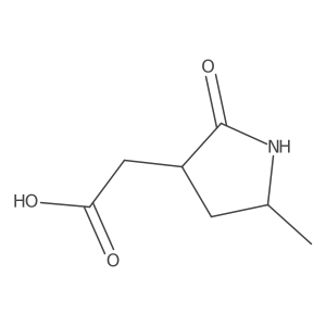 5-Methyl-2-oxo-3-pyrrolidineacetic acid Structure