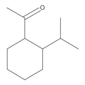 1-[(1R,2S)-2-propan-2-ylcyclohexyl]ethanone结构式