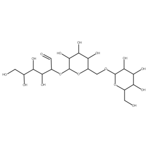 O-I+/--D-Glucopyranosyl-(1a6)-O-I+/--D-glucopyranosyl-(1a2)-D-glucose结构式