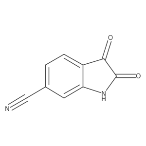 2,3-dioxo-2,3-dihydro-1H-indole-6-carbonitrile Structure