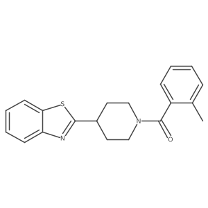 2-[1-(2-Methylbenzoyl)piperidin-4-yl]-1,3-benzothiazole Structure