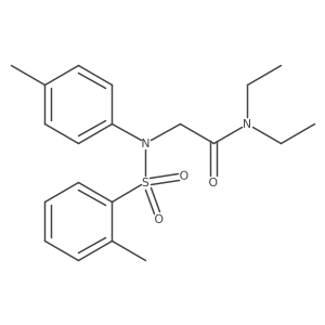 N,N-Diethyl-2-[(toluene-2-sulfonyl)-p-tolyl-amino]-acetamide结构式
