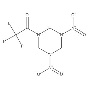 1-(3,5-Dinitro-1,3,5-triazinan-1-yl)-2,2,2-trifluoroethanone结构式
