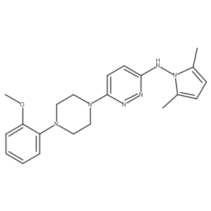 N(2,5Dime-pyrrol-1YL)6(N(4meophpiperazin)3pyrida Structure