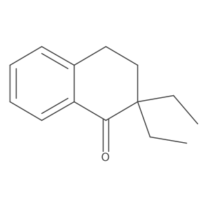 2,2-Diethyl-3,4-dihydronaphthalen-1(2H)-one结构式