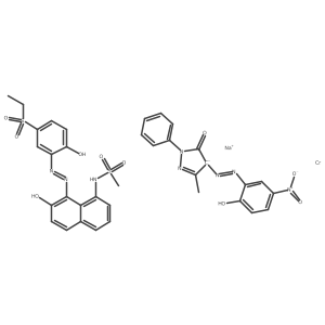 Chromate(1-), (2,4-dihydro-4-((2-hydroxy-5-nitrophenyl)azo)-5-methyl-2-phenyl-3H-pyrazol-3-onato(2-))(N-(8-((5-(ethylsulfonyl)-2-hydroxyphenyl)azo)-7-hydroxy-1-naphthalenyl)methanesulfonamidato(2-))-, sodium Structure