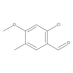 2-Chloro-4-methoxy-5-methylbenzaldehyde结构式