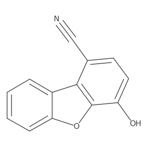 4-Hydroxydibenzofuran-1-carbonitrile结构式