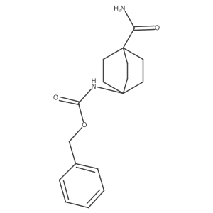 Carbamic acid, [4-(aminocarbonyl)bicyclo[2.2.2]oct-1-yl]-, phenylmethyl ester结构式