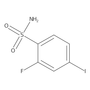 2-Fluoro-4-iodobenzene-1-sulfonamide结构式