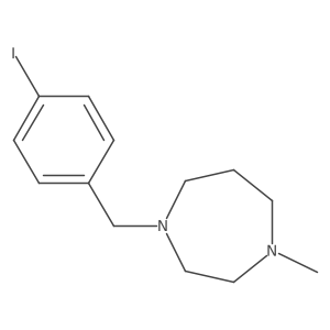 Hexahydro-1-[(4-iodophenyl)methyl]-4-methyl-1H-1,4-diazepine结构式